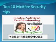 Top 10 McAfee Security tips