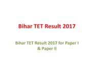 Bihar TET Result 2017 (1)