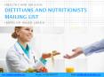 Dieticians and Nutritionists Mailing List PowerPoint PPT Presentation