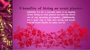 9 benefits of hiring an event planner