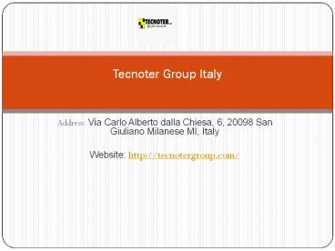 Tecnoter Group Italy