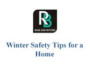 Winter Safety Tips for a home