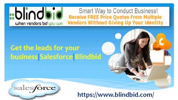 Get free business quotes from Blindbid vendors