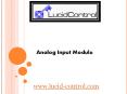Analog Input Module - lucid-control.com PowerPoint PPT Presentation