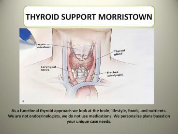 Thyroid Test Morristown