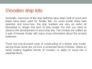 Wooden ship kits