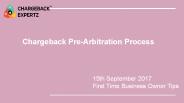 Everything about the Chargeback Pre-Arbitration Process