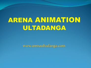 Best Animation Course at Arena Animation Ultadanga