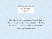 Control Transformer Manufacturers (11)