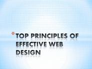 TOP PRINCIPLES OF EFFECTIVE WEB DESIGN