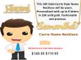 Carrie Name Necklace PowerPoint PPT Presentation