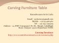 Carving Furniture Table PowerPoint PPT Presentation