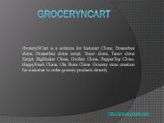 GroceryNcart - Online Grocery Script