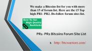 Bitcoin Forums
