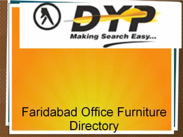 Faridabad Office Furniture Directory (4)