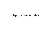 Liposuction in Dubai