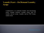 LaundryNcart - Laundry Script Software