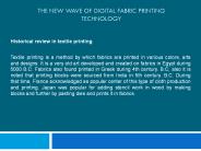 The new wave of Digital Fabric Printing Technology