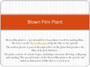 Blown Film Plant