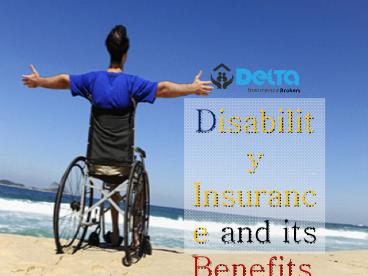 Disability Insurance and its benefits