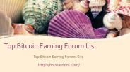 Bitcoin Earning Forums UK