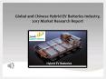Global and Chinese Hybrid EV Batteries Industry, 2017 Market Research Report PowerPoint PPT Presentation