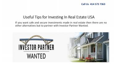 Useful Tips for Investing In Real Estate USA