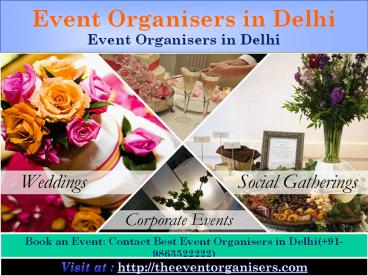 Event Organisers in Delhi