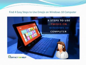 4 Steps to Use Emojis on Windows 10 Computer