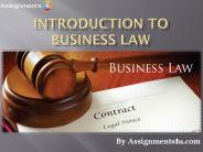 Introduction to Business Law