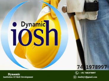 IOSH Training in Patna|IOSH Course in patna Bihar