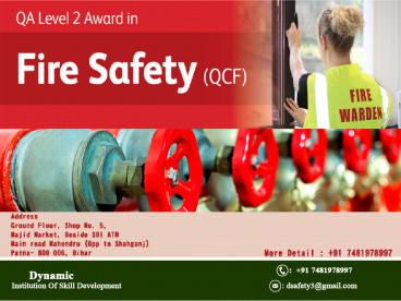 Fire safety training in patna|Fire safety institute in patna