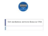 Get mediation services firms in USA