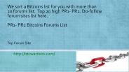 Bitcoin Sites List