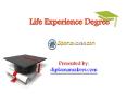 Life Experience Degree PowerPoint PPT Presentation