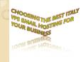 Choosing the Best Italy VPS Email Hosting for Your Business PowerPoint PPT Presentation