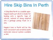 Hire Skip Bins In Perth