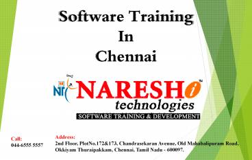 Software Training In Chennai
