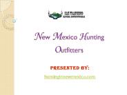 New Mexico hunting outfitters
