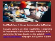 Best Mobile Apps To Manage Conferences or Events