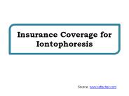Insurance Coverage for Iontophoresis