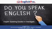 English Speaking Course In Chandigarh