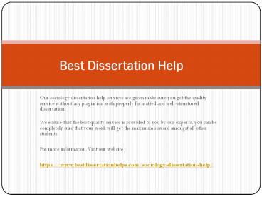 Sociology Dissertation Help UK | Best Dissertation Helps (1)
