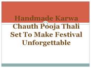 karwa chauth thali