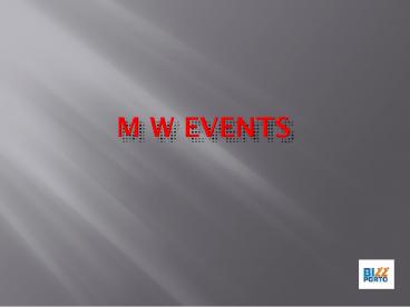 Pre Wedding Shooting in Pune - M W Events