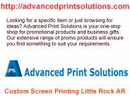 Custom Screen Printing Little Rock AR