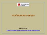 Consultation & Training on Corporate Governance
