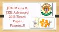 JEE 2018 (MAINS & ADVANCED) PAPER PATTERN PowerPoint PPT Presentation