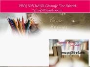 PROJ 595 RANK Change The World /proj595rank.com