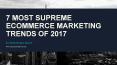 7 E-commerce Marketing Trends of 2017 PowerPoint PPT Presentation